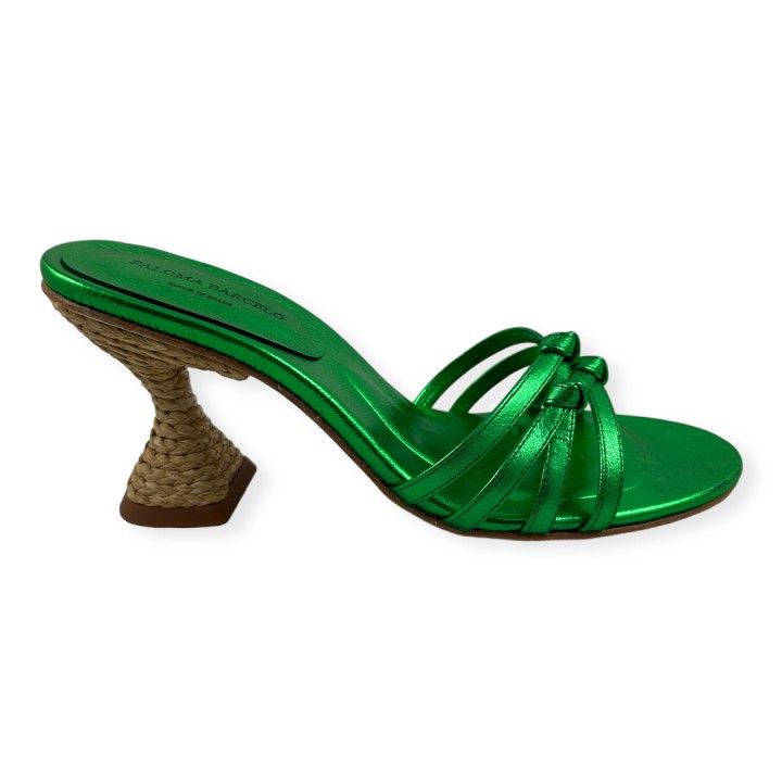 SANDALIA TACON TUBULAR PIEL
