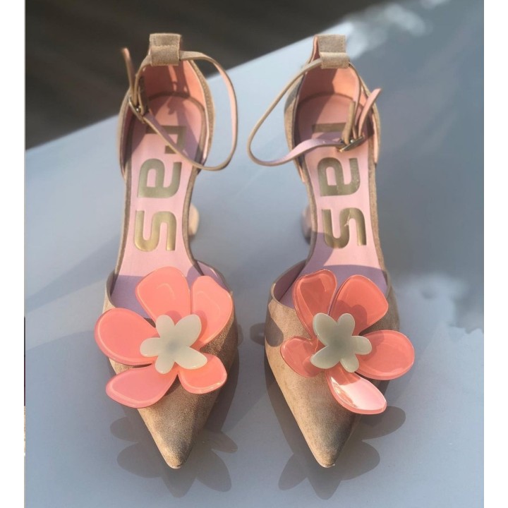 ZAPATO STILETTO FLOR ANTE