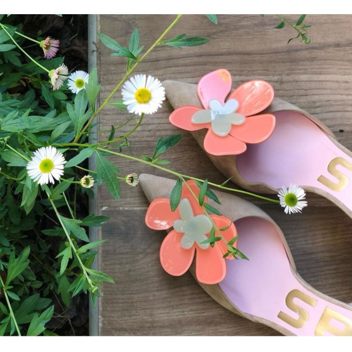 ZAPATO STILETTO FLOR ANTE