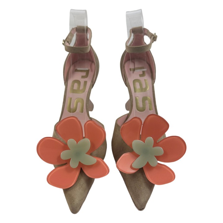 ZAPATO STILETTO FLOR ANTE