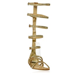 SANDALIA GLADIADOR STRASS