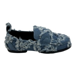 ZAPATO MOCASIN PIEL Y TEXTIL