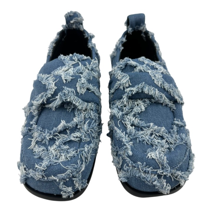 ZAPATO MOCASIN PIEL Y TEXTIL