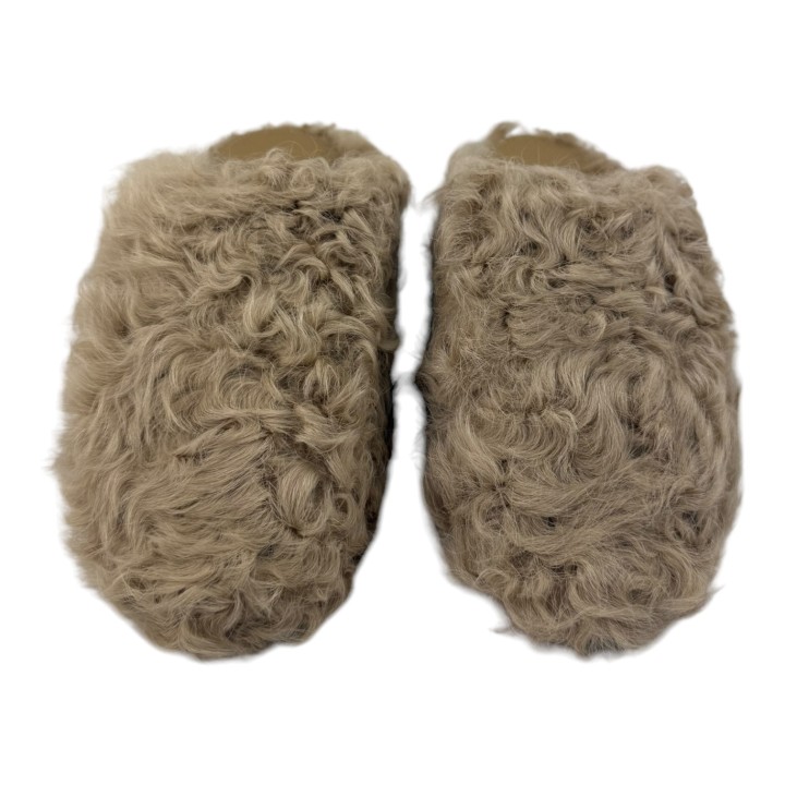 ZAPATILLA SLIPPER PELO PIEL