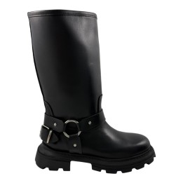 BOTA MOTERA PIEL