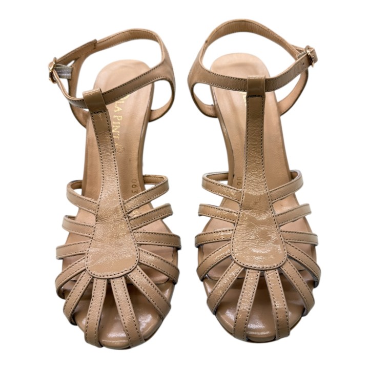 SANDALIA TACON PIEL