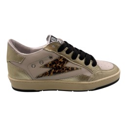 SNEAKER CORDONES PIEL