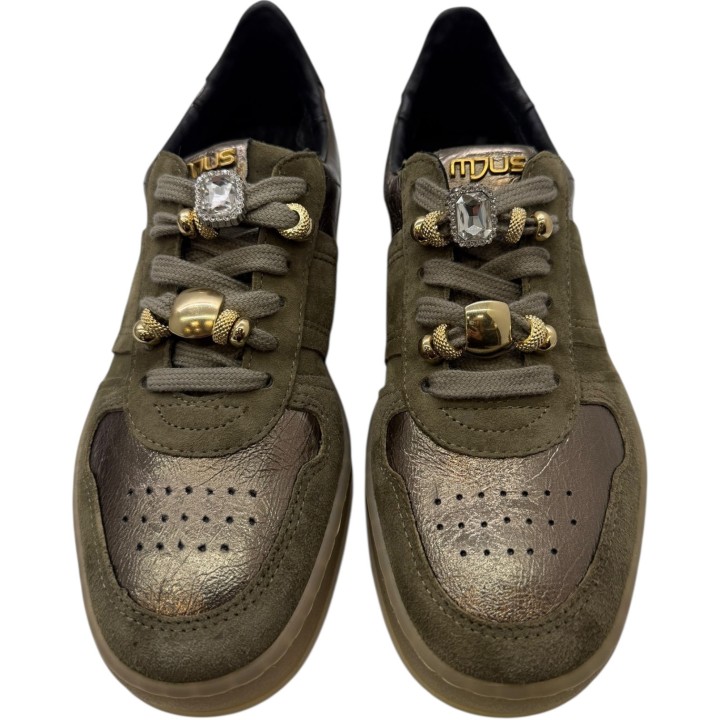 SNEAKER CORDONES ANTE