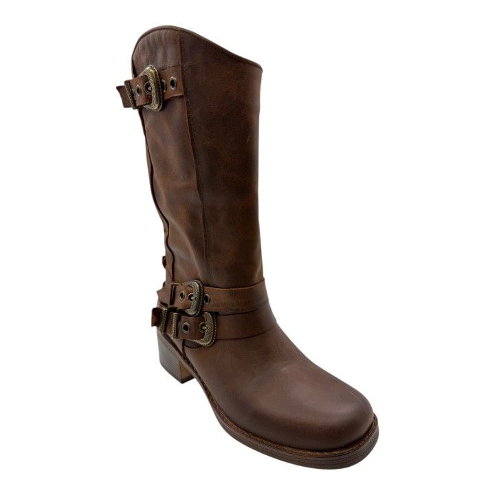 BOTA MOTERA HEBILLAS