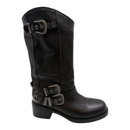 BOTA MOTERA HEBILLAS