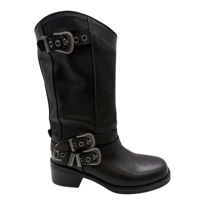 BOTA MOTERA HEBILLAS