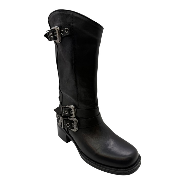 BOTA MOTERA HEBILLAS