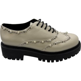 ZAPATO MOCASIN PERLAS PIEL