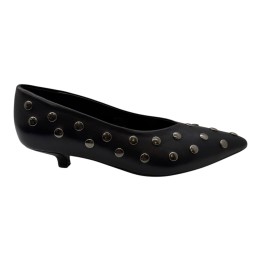 ZAPATO SALON TACHAS PIEL