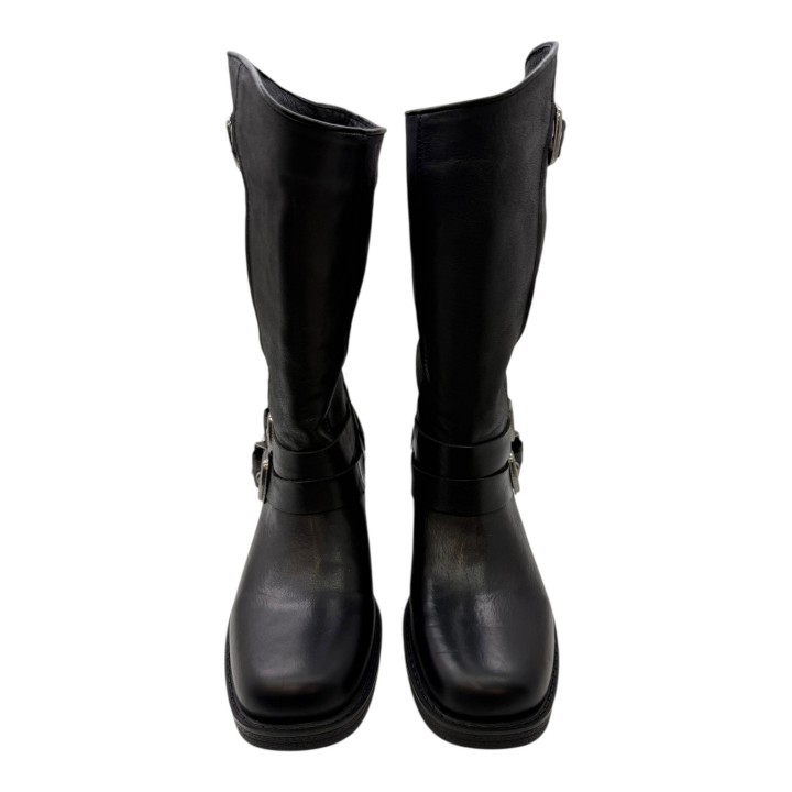 BOTA MOTERA HEBILLAS