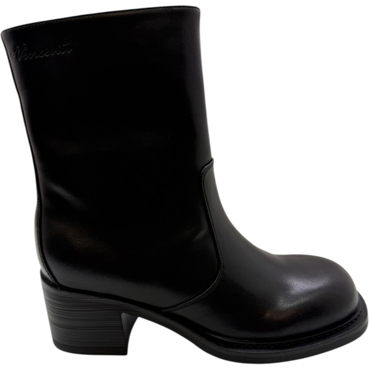 BOTIN TACON CUADRADO PIEL